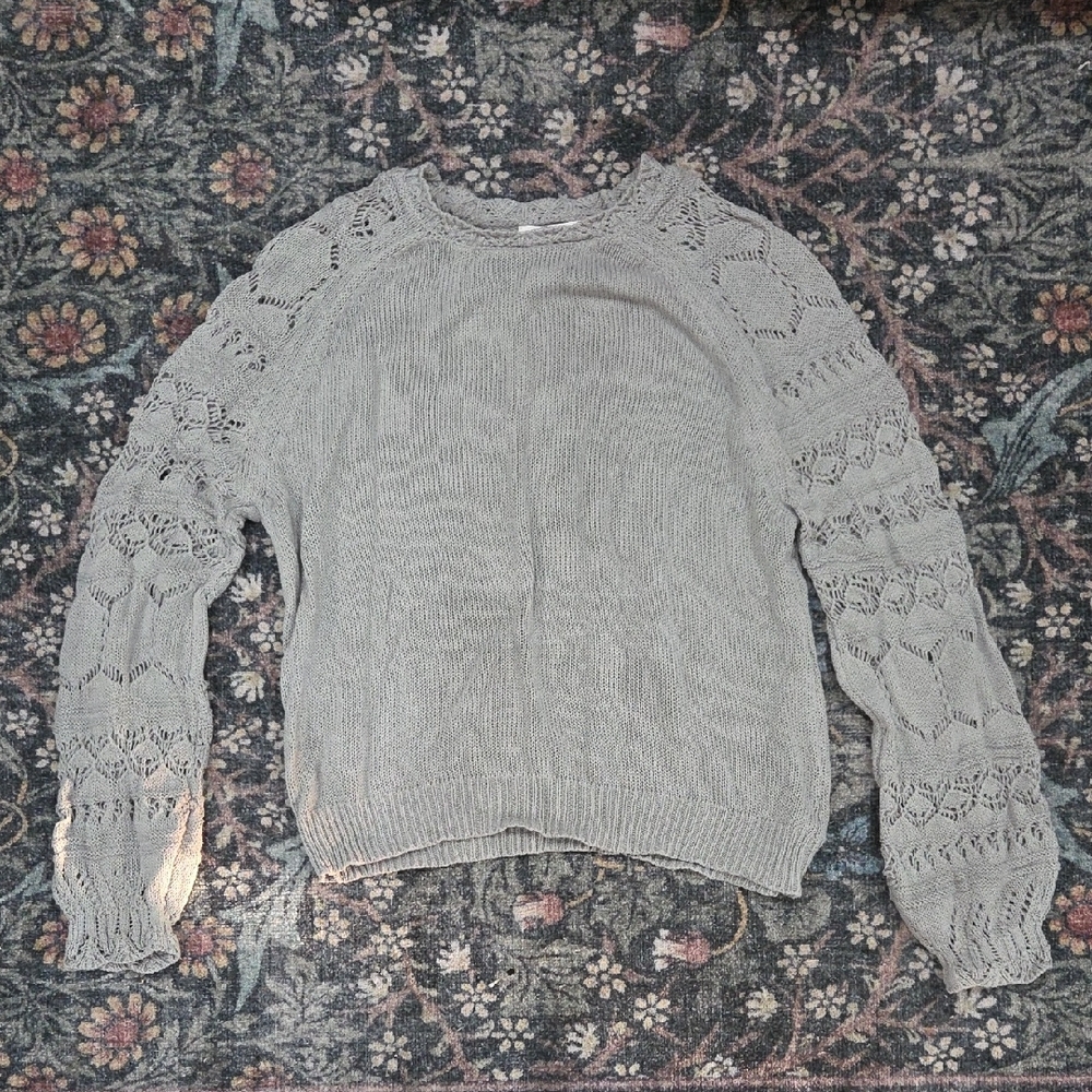 Neuflora Abilene Sweater-Light Sage - Picture 2 of 8